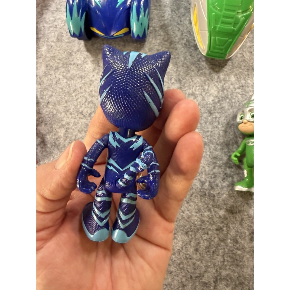 PJ Masks Catboy Owlette Gekko Figures w Vehicles 6 Pc Toy Lot - Picture 11 of 12